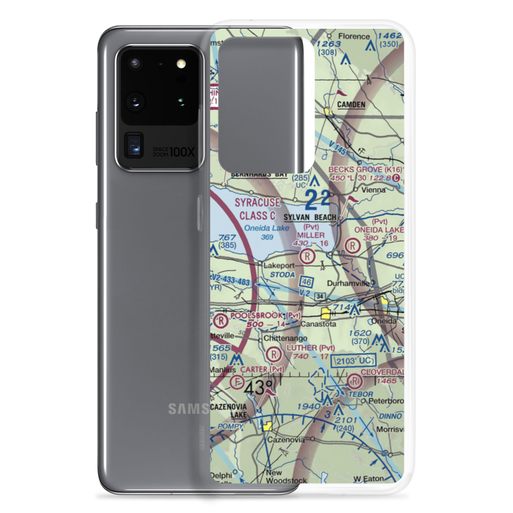 Miller Airport (3NY1) VFR Sectional Samsung Case Samsung Galaxy S20 Ultra model shown