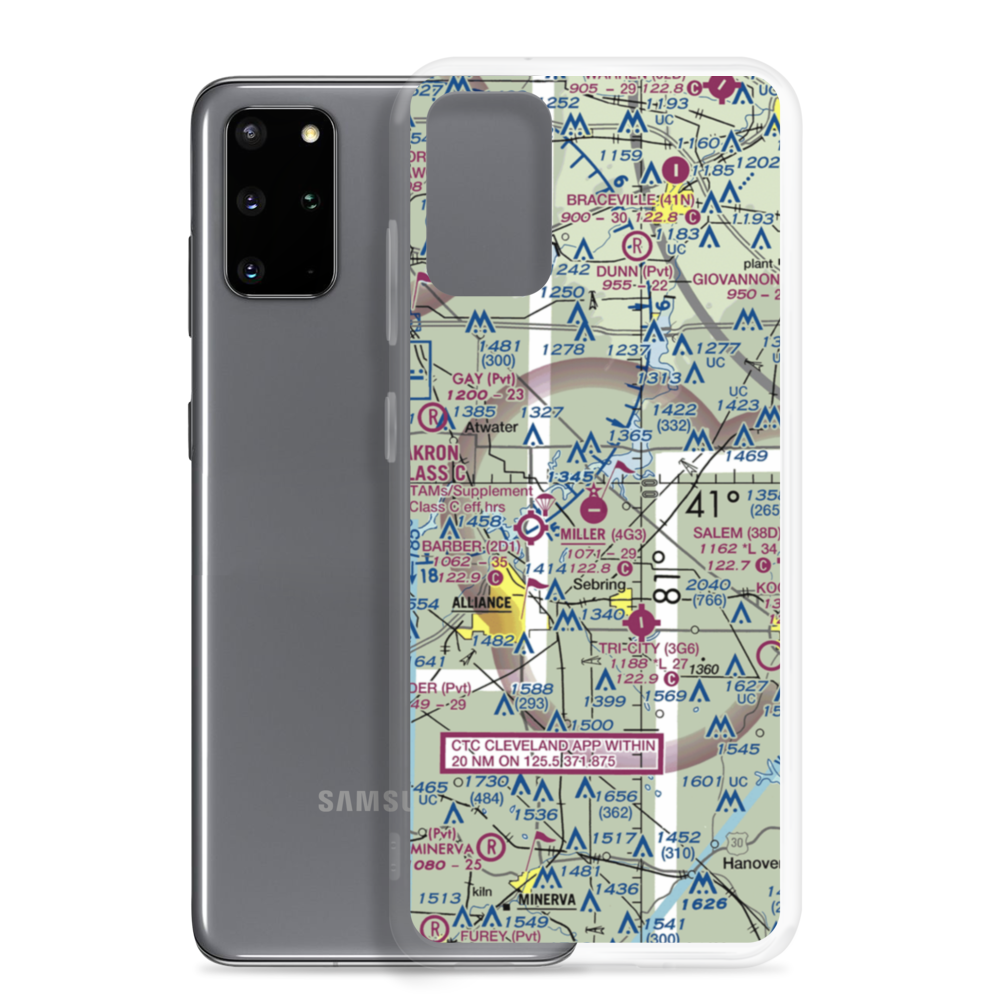 Miller Airport (4G3) VFR Sectional Samsung Case Samsung Galaxy S20 Plus model shown