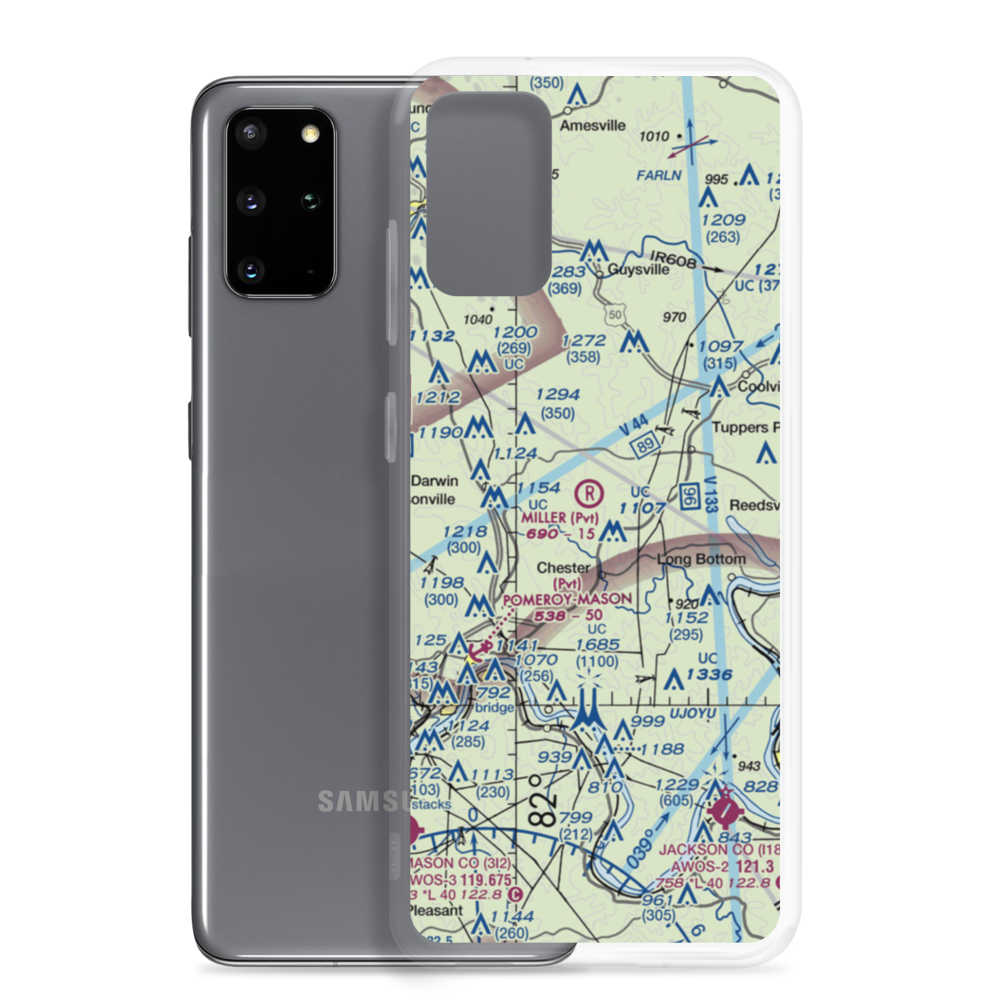 Miller Airport (OI59) VFR Sectional Samsung Case Samsung Galaxy S20 Plus model shown