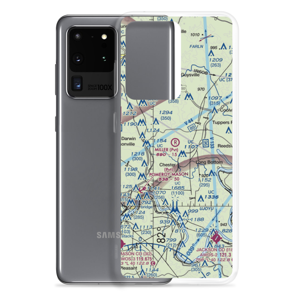 Miller Airport (OI59) VFR Sectional Samsung Case Samsung Galaxy S20 Ultra model shown