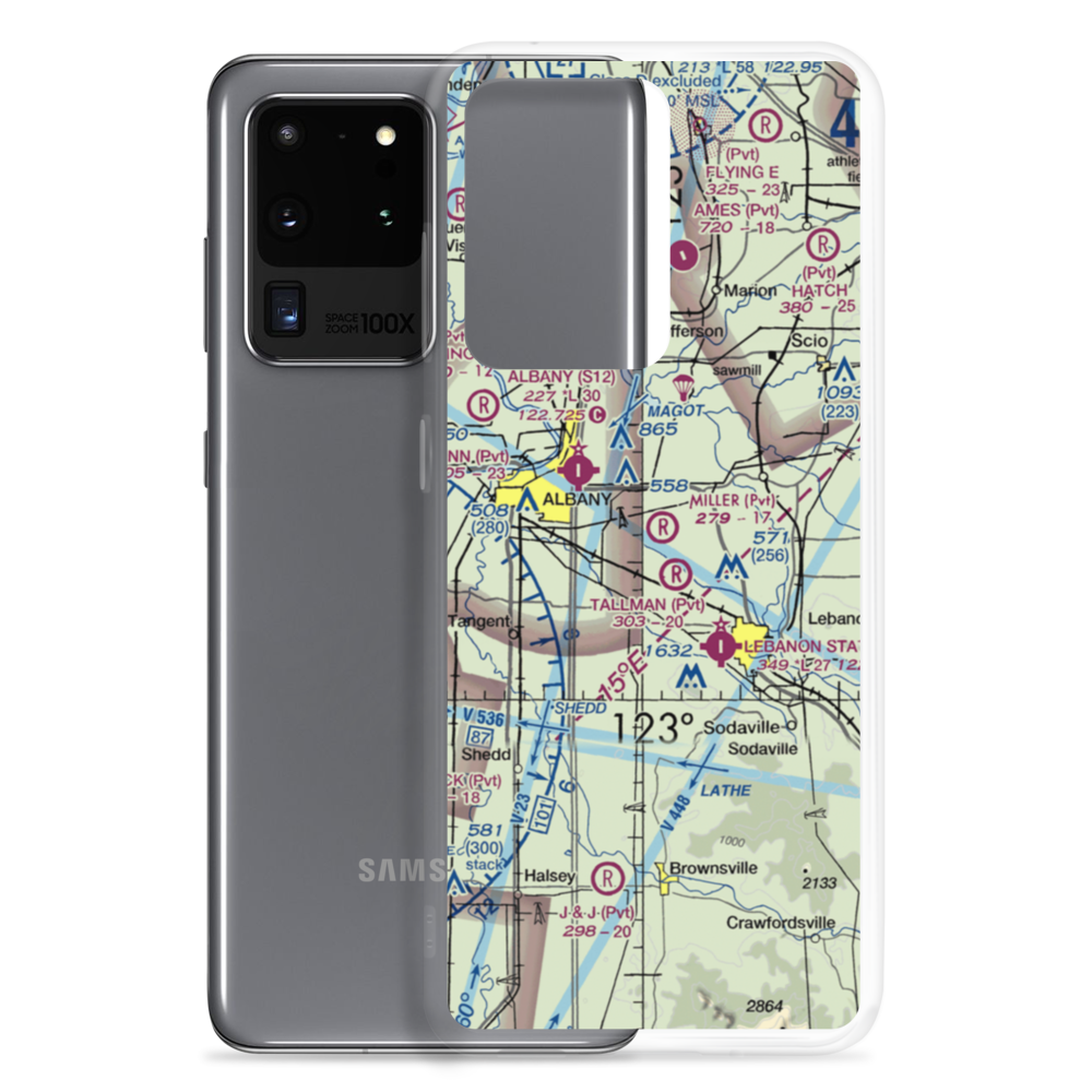 Miller Airstrip (OR21) VFR Sectional Samsung Case Samsung Galaxy S20 Ultra model shown