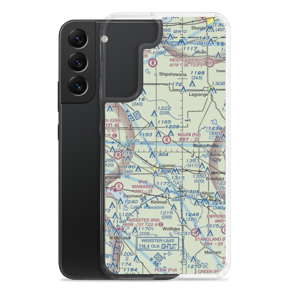 Miller Field (39II) VFR Sectional Samsung Case Samsung Galaxy S22 Plus model shown