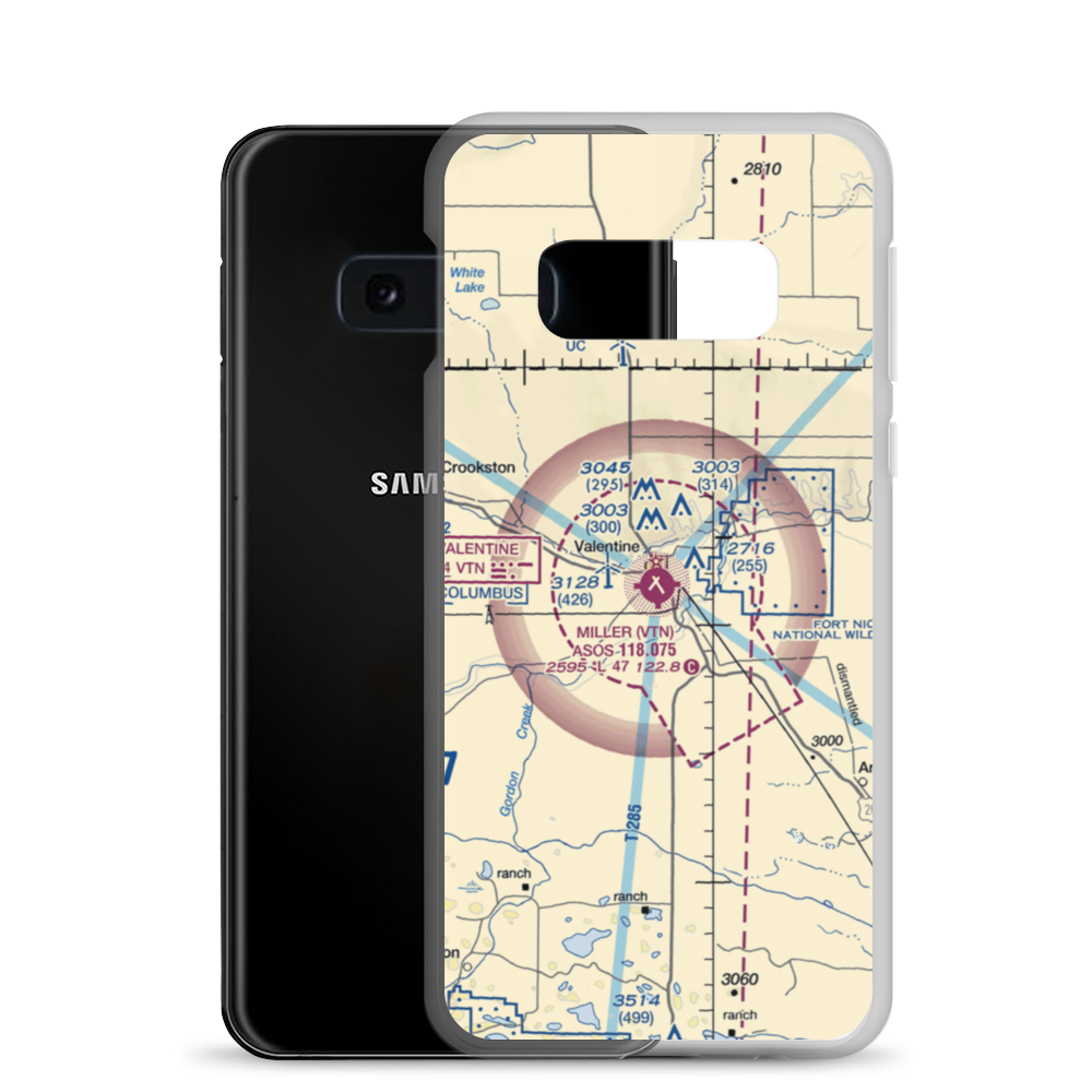 Miller Field (VTN) VFR Sectional Samsung Case Samsung Galaxy S10e model shown