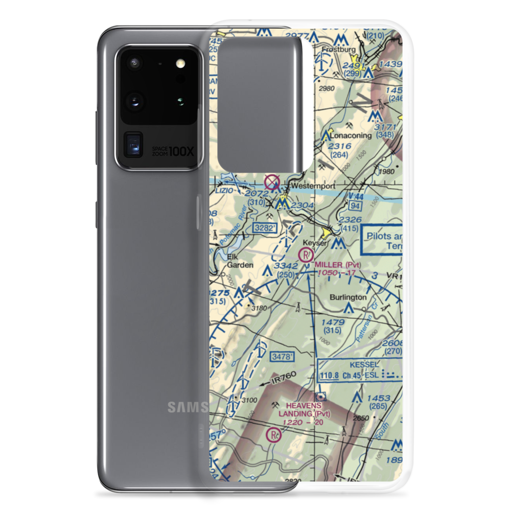 Miller Field (WV18) VFR Sectional Samsung Case Samsung Galaxy S20 Ultra model shown