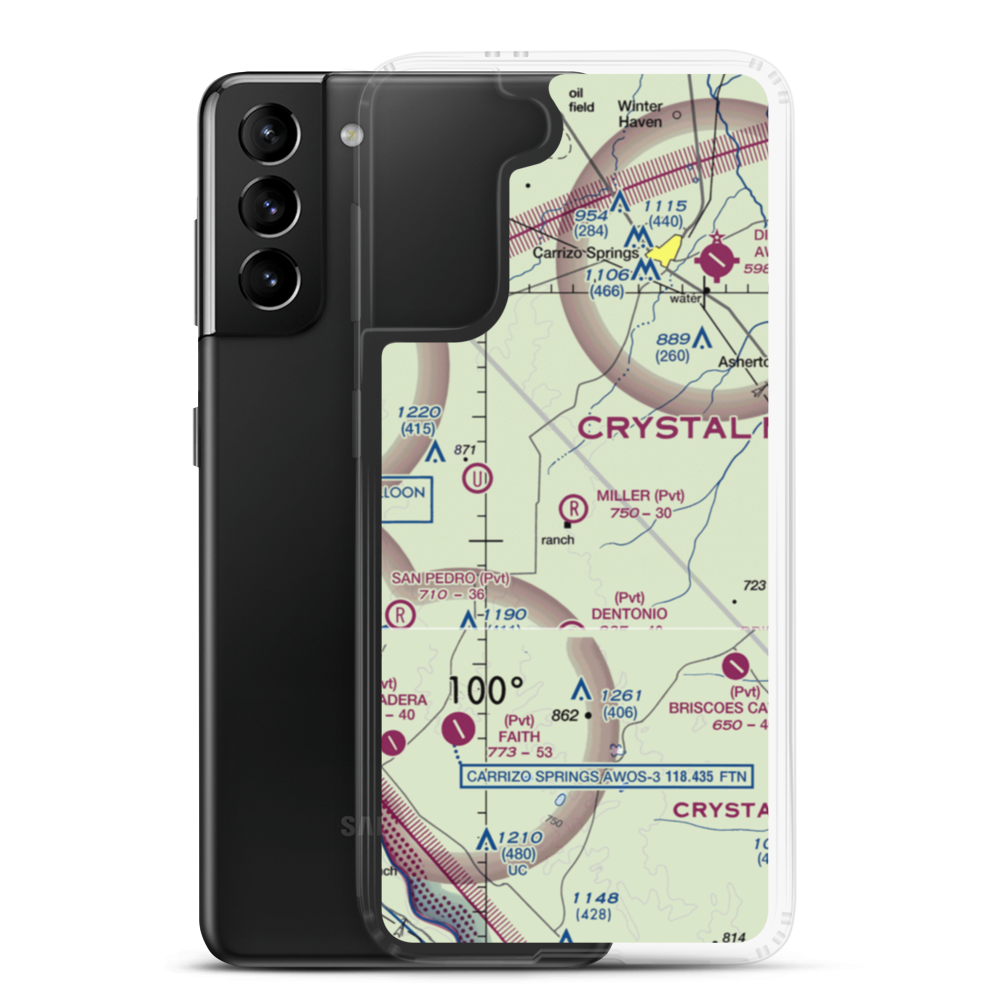 Miller Ranch Airport (TA84) VFR Sectional Samsung Case Samsung Galaxy S21 Plus model shown