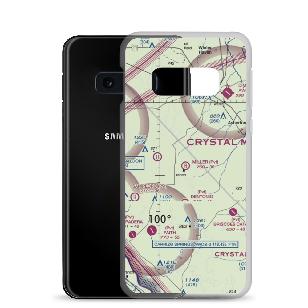 Miller Ranch Airport (TA84) VFR Sectional Samsung Case Samsung Galaxy S10e model shown