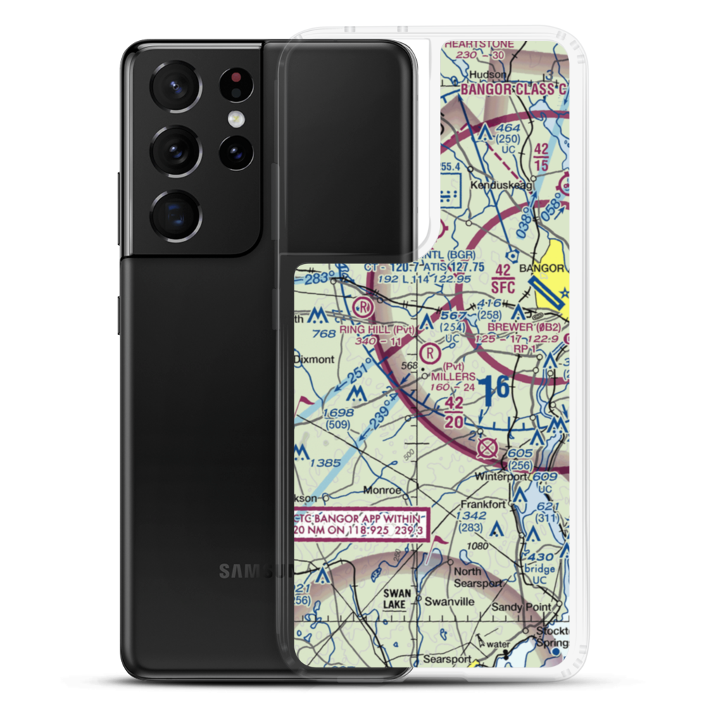 Miller's Field (ME74) VFR Sectional Samsung Case Samsung Galaxy S21 Ultra model shown