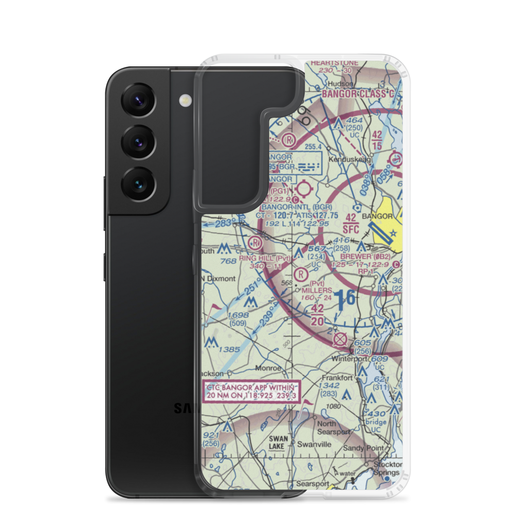 Miller's Field (ME74) VFR Sectional Samsung Case Samsung Galaxy S22 model shown