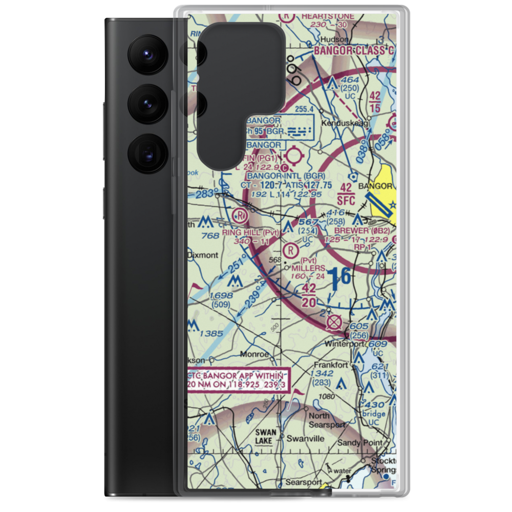 Miller's Field (ME74) VFR Sectional Samsung Case Samsung Galaxy S22 Ultra model shown