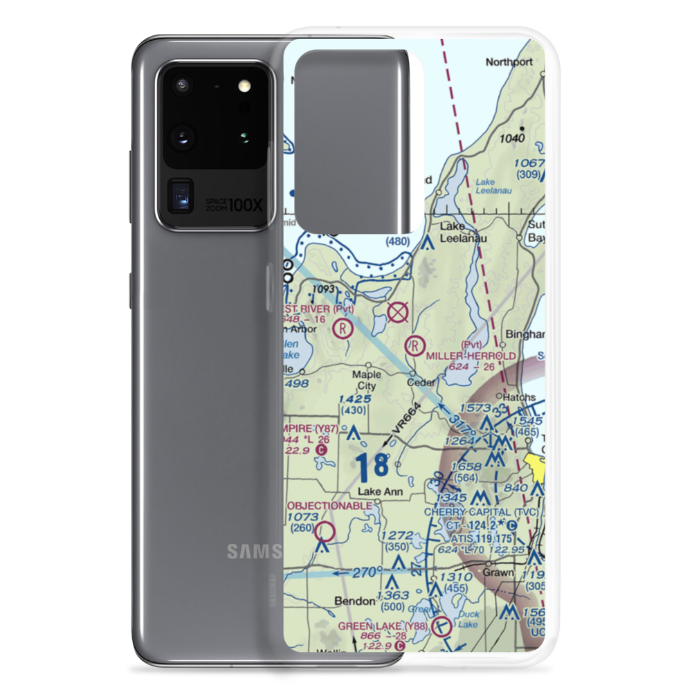 Miller-Herrold Airport (28MI) VFR Sectional Samsung Case Samsung Galaxy S20 Ultra model shown