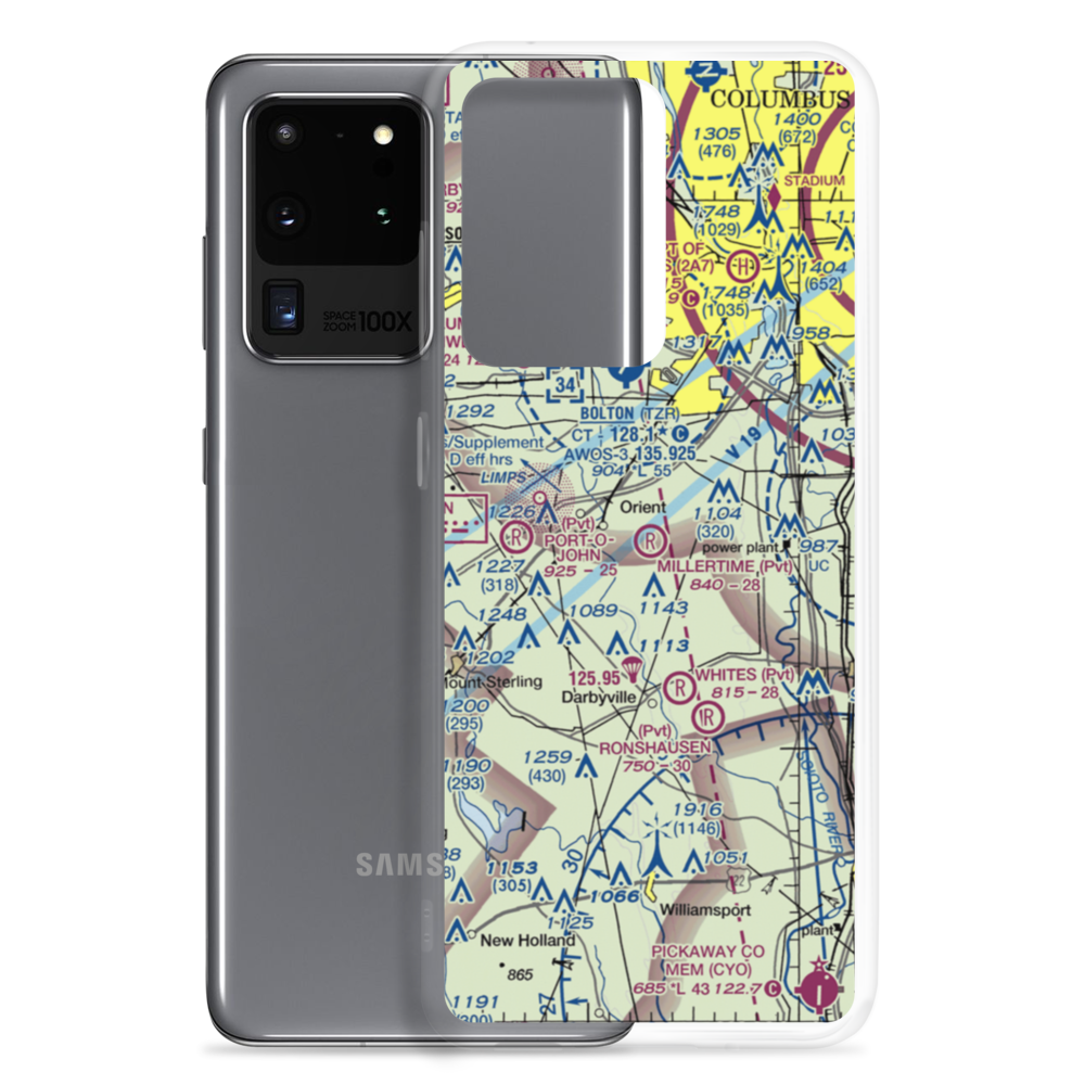 Millertime Airport (4OH4) VFR Sectional Samsung Case Samsung Galaxy S20 Ultra model shown