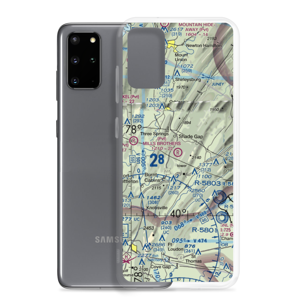 Mills Brothers Airport (05PS) VFR Sectional Samsung Case Samsung Galaxy S20 Plus model shown