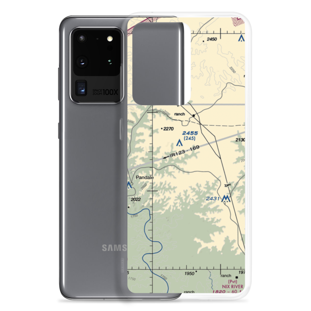 Mills Ranch Airport (3TE7) VFR Sectional Samsung Case Samsung Galaxy S20 Ultra model shown