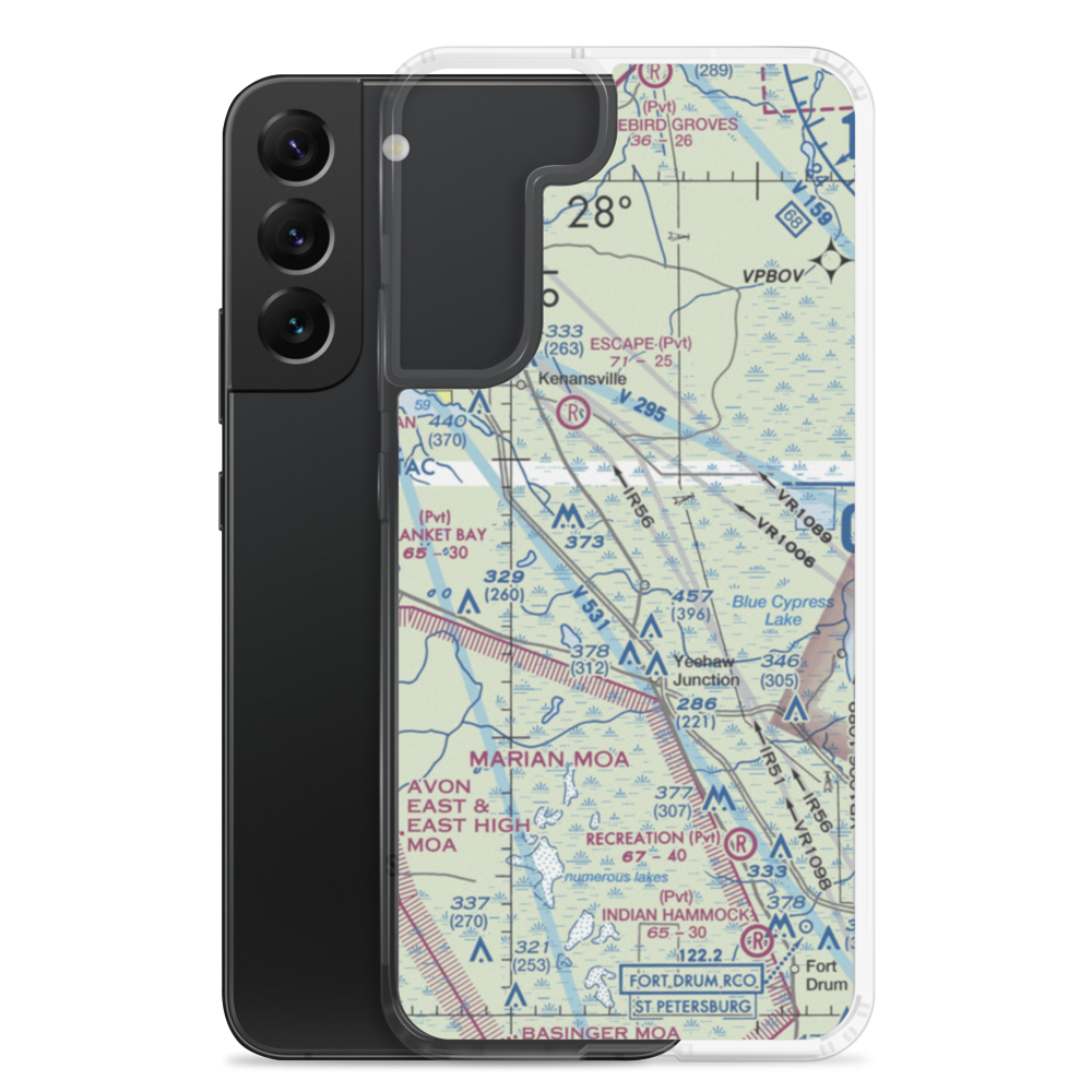 Mills Ranch South Airport (3FL5) VFR Sectional Samsung Case Samsung Galaxy S22 Plus model shown