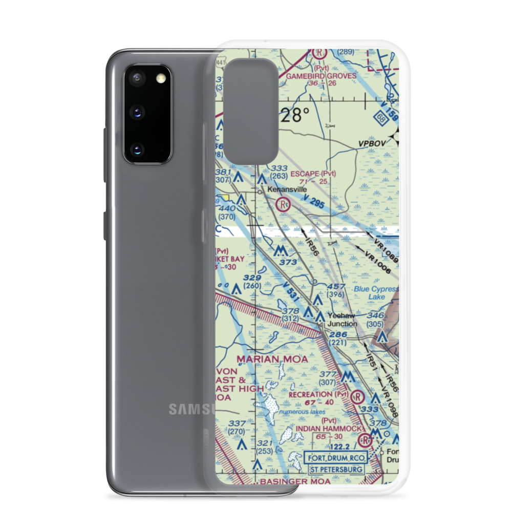Mills Ranch South Airport (3FL5) VFR Sectional Samsung Case Samsung Galaxy S20 model shown