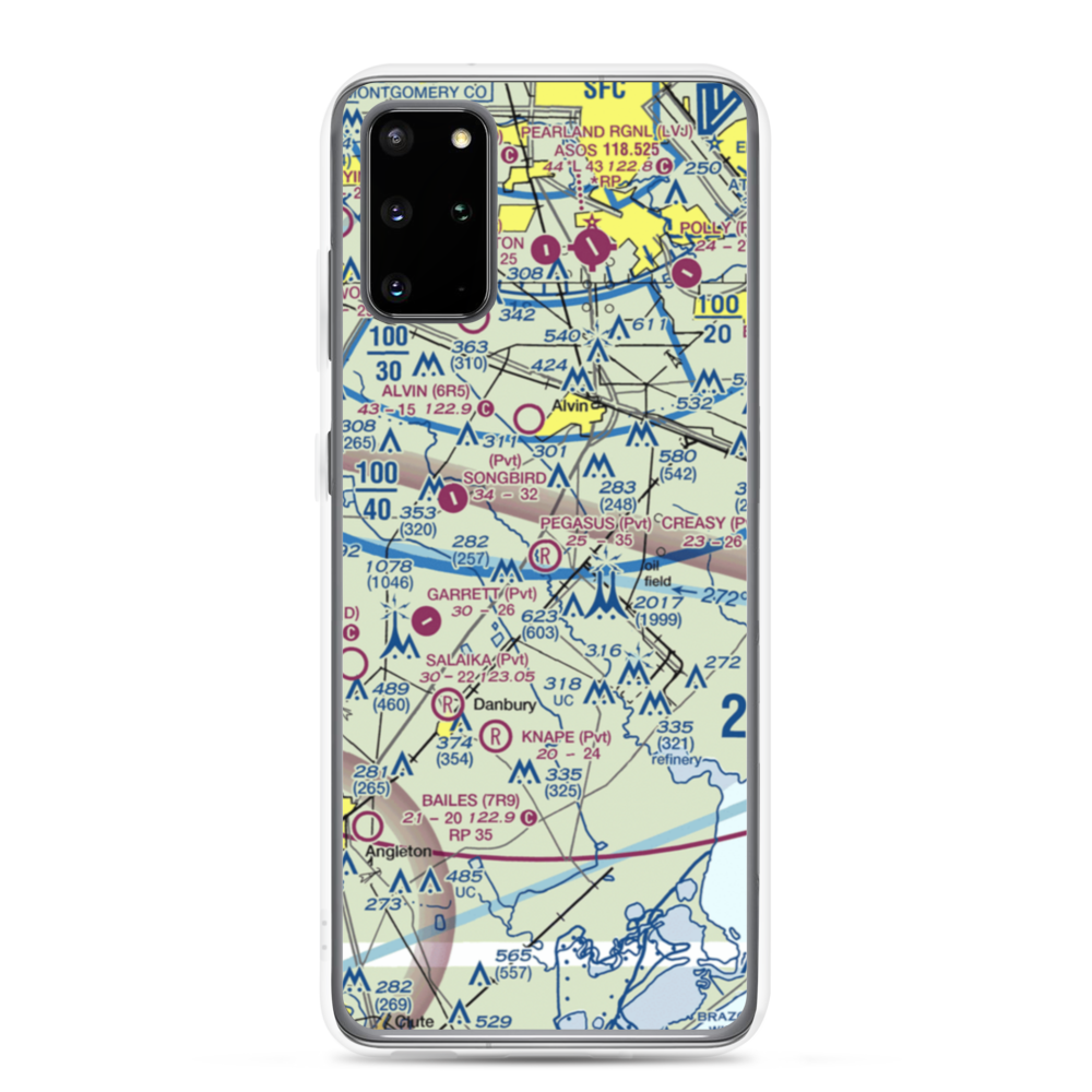 Minard Pegasus Airport (TE09) VFR Sectional Samsung Case Samsung Galaxy S20 Plus model shown