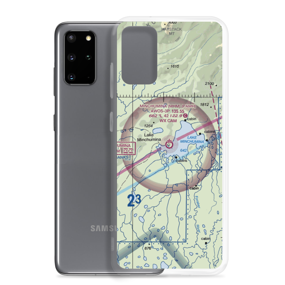 Minchumina Airport (MHM) VFR Sectional Samsung Case Samsung Galaxy S20 Plus model shown