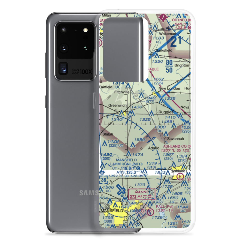 Mindzak Airfield (OI88) VFR Sectional Samsung Case Samsung Galaxy S20 Ultra model shown