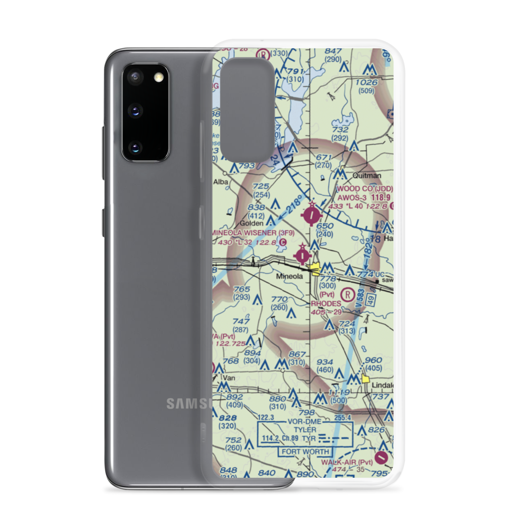 Mineola Wisener Field (3F9) VFR Sectional Samsung Case Samsung Galaxy S20 model shown