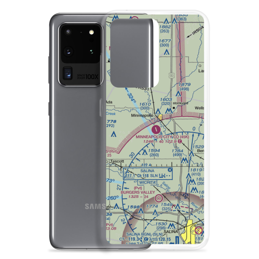 Minneapolis City County Airport (45K) VFR Sectional Samsung Case Samsung Galaxy S20 Ultra model shown