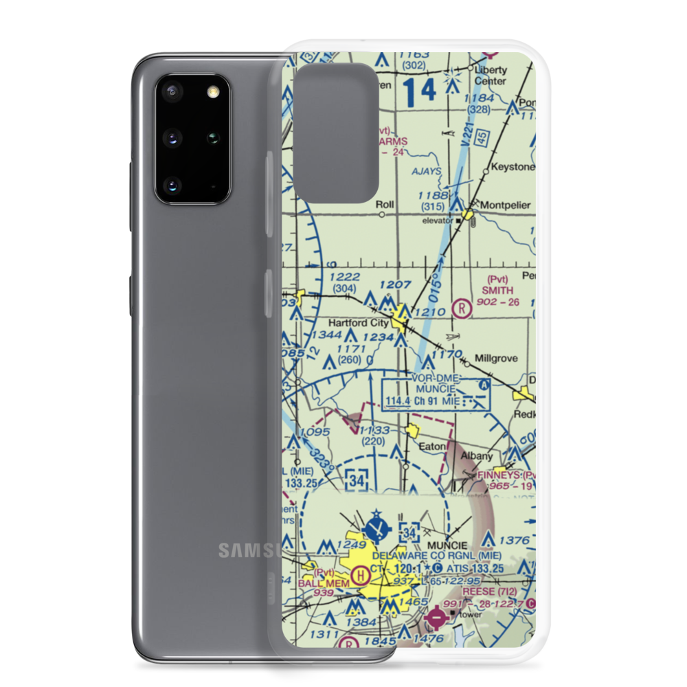 Minneman Airport (21IN) VFR Sectional Samsung Case Samsung Galaxy S20 Plus model shown