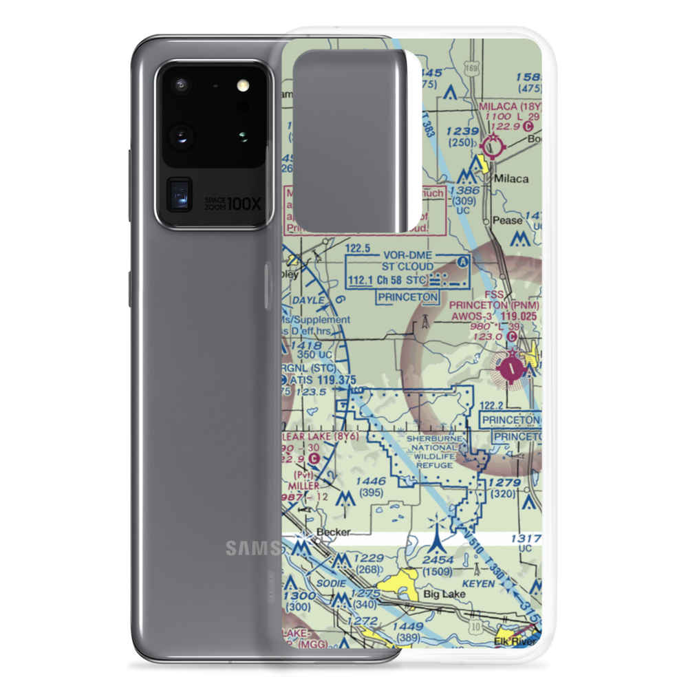Minske Field (8MN6) VFR Sectional Samsung Case Samsung Galaxy S20 Ultra model shown