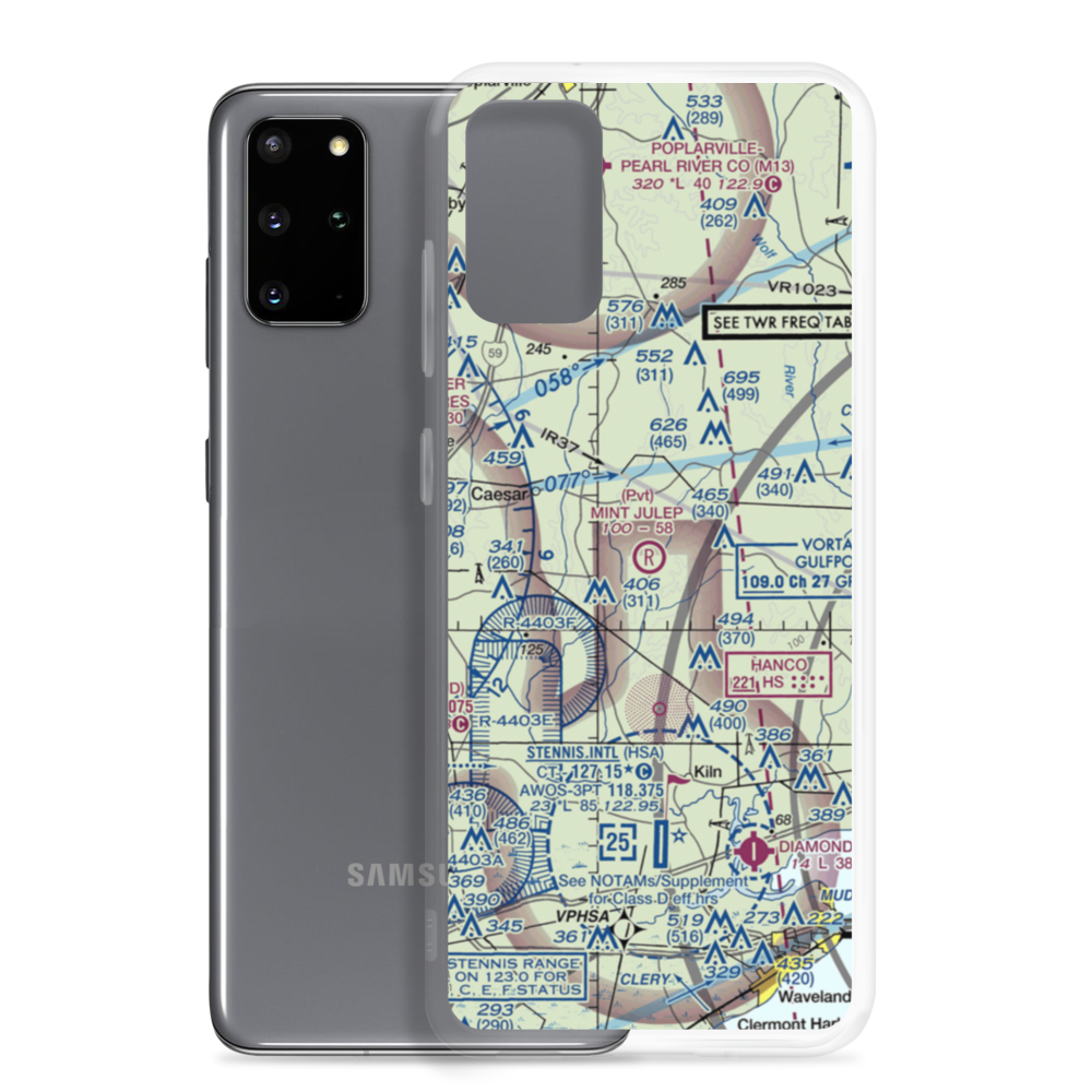 Mint Julep Airpark (5MS5) VFR Sectional Samsung Case Samsung Galaxy S20 Plus model shown