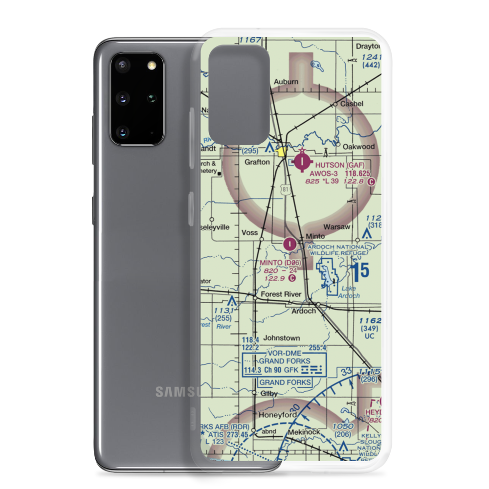 Minto Municipal Airport (D06) VFR Sectional Samsung Case Samsung Galaxy S20 Plus model shown