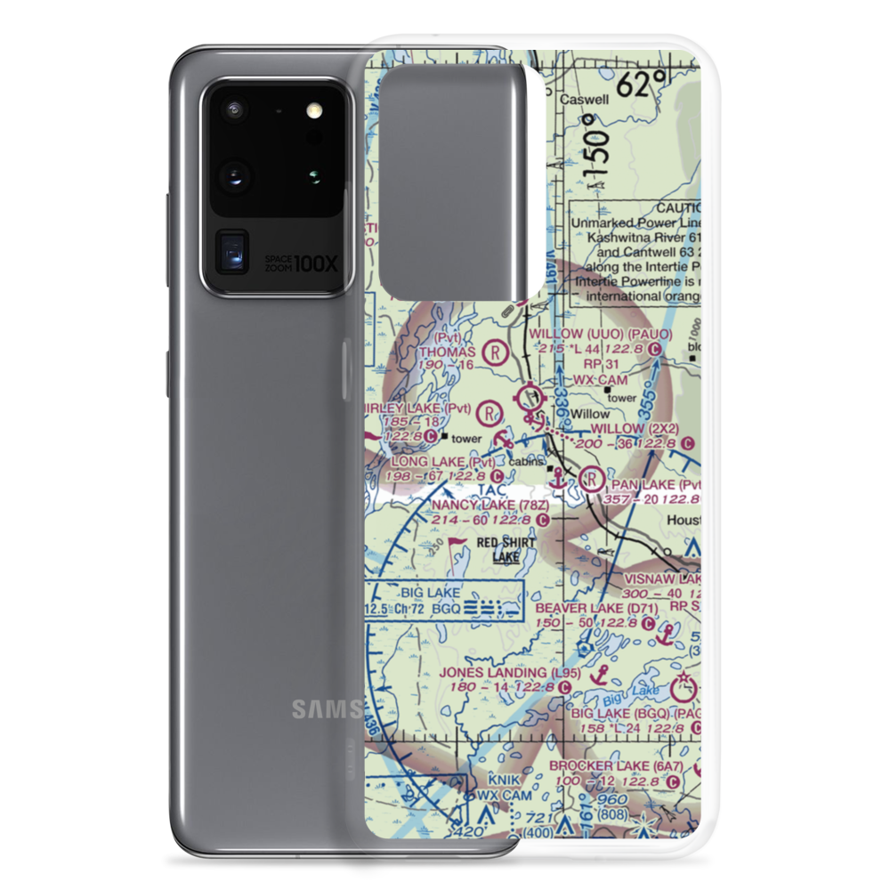 Minuteman Lake Seaplane Base (MFN) VFR Sectional Samsung Case Samsung Galaxy S20 Ultra model shown