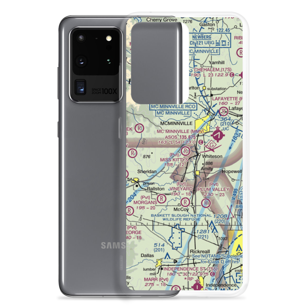 Miss Kittys Strip Airport (OG44) VFR Sectional Samsung Case Samsung Galaxy S20 Ultra model shown