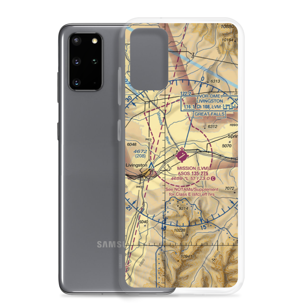 Mission Field (LVM) VFR Sectional Samsung Case Samsung Galaxy S20 Plus model shown