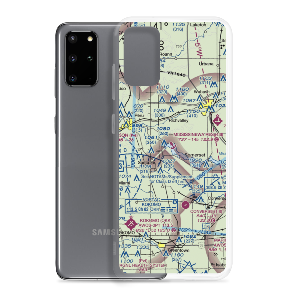 Mississinewa Reservoir Landing Area Seaplane Base (43I) VFR Sectional Samsung Case Samsung Galaxy S20 Plus model shown