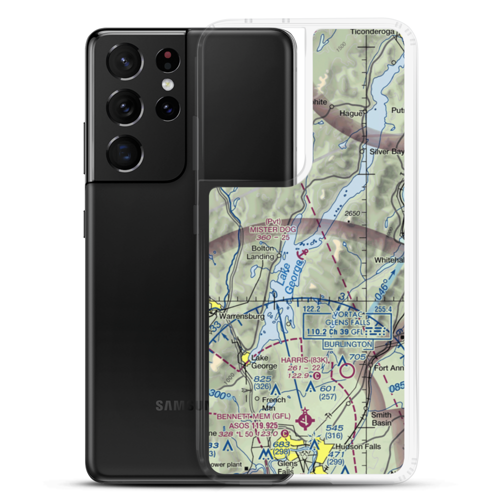 Mister Dog Seaplane Base (8NK8) VFR Sectional Samsung Case Samsung Galaxy S21 Ultra model shown