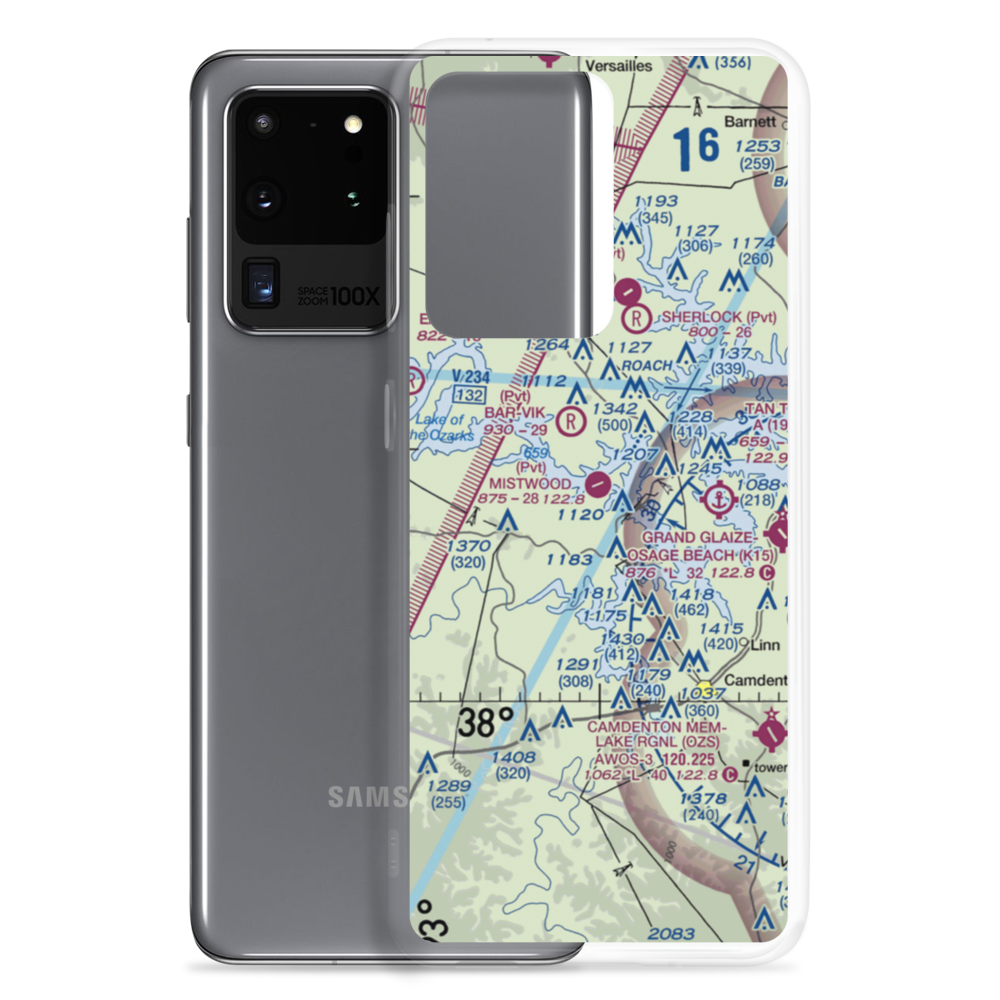 Mistwood Airport (24MO) VFR Sectional Samsung Case Samsung Galaxy S20 Ultra model shown