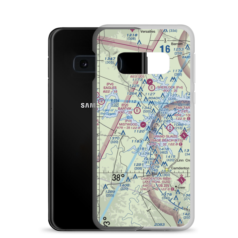 Mistwood Airport (24MO) VFR Sectional Samsung Case Samsung Galaxy S10e model shown