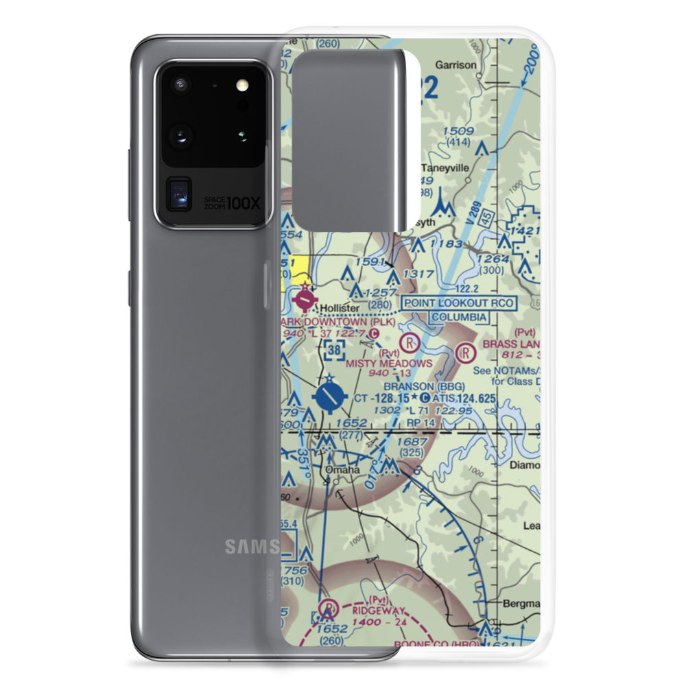 Misty Meadows Airport (MO65) VFR Sectional Samsung Case Samsung Galaxy S20 Ultra model shown