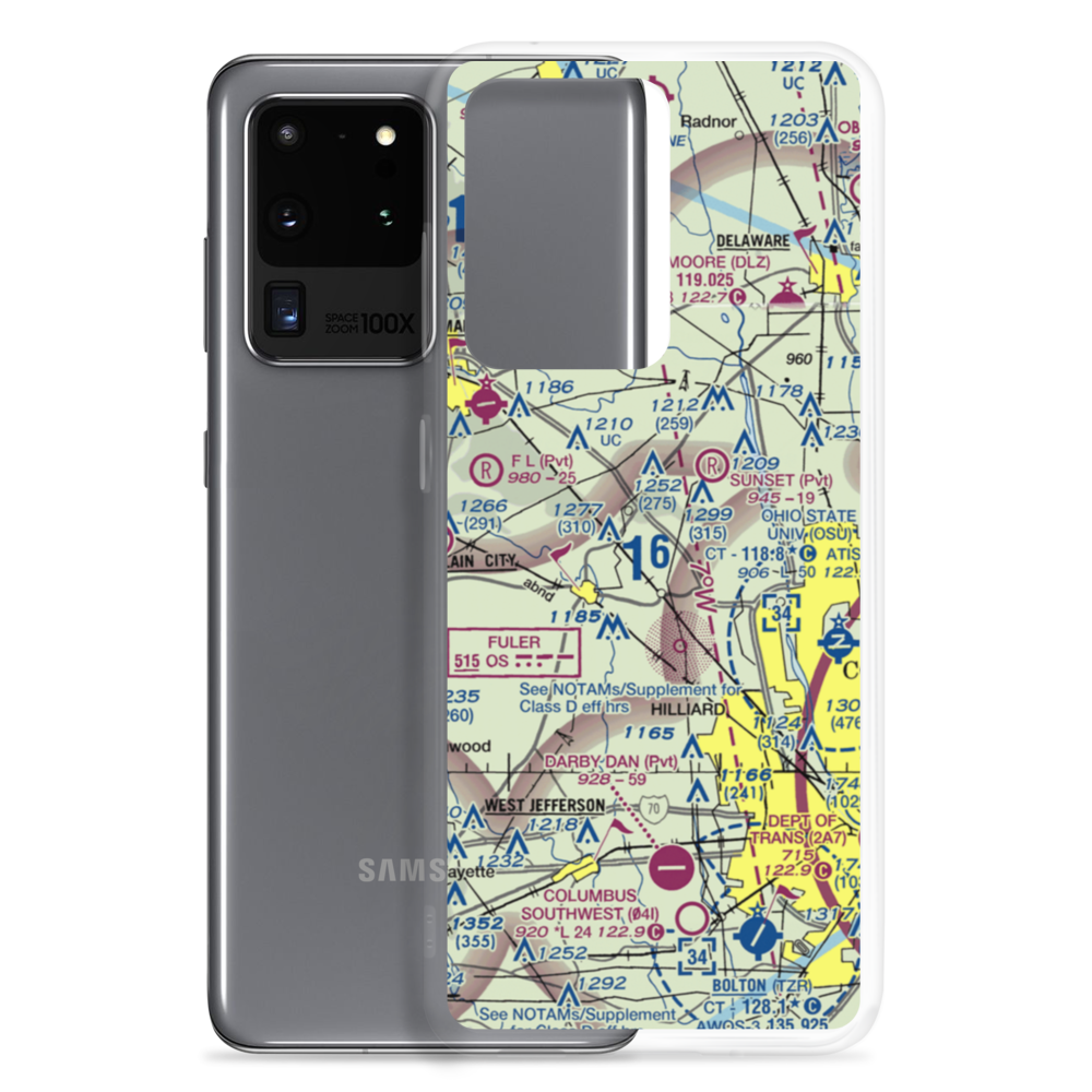 Mitchell Airport (6OI5) VFR Sectional Samsung Case Samsung Galaxy S20 Ultra model shown