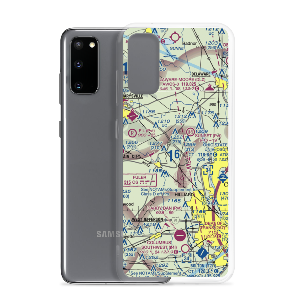 Mitchell Airport (6OI5) VFR Sectional Samsung Case Samsung Galaxy S20 model shown