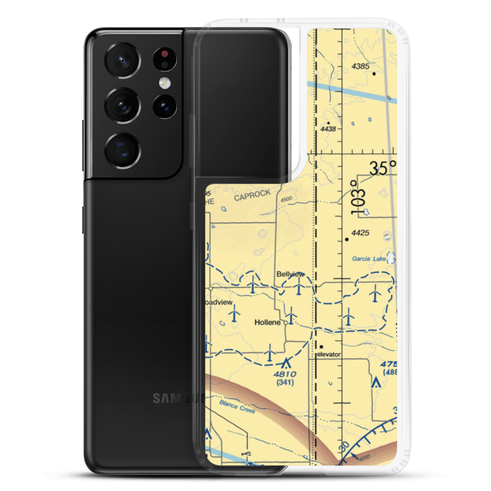 Mitchell Farms Airport (NM30) VFR Sectional Samsung Case Samsung Galaxy S21 Ultra model shown