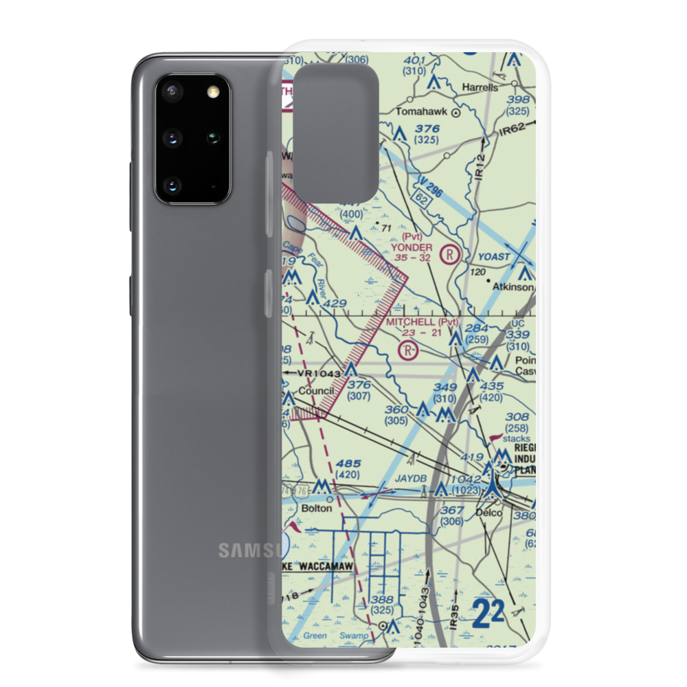 Mitchell Field (17NC) VFR Sectional Samsung Case Samsung Galaxy S20 Plus model shown