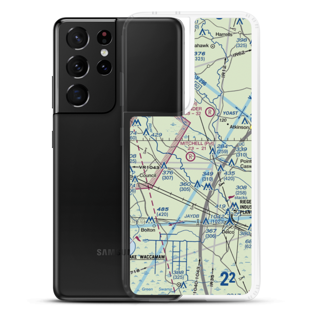Mitchell Field (17NC) VFR Sectional Samsung Case Samsung Galaxy S21 Ultra model shown