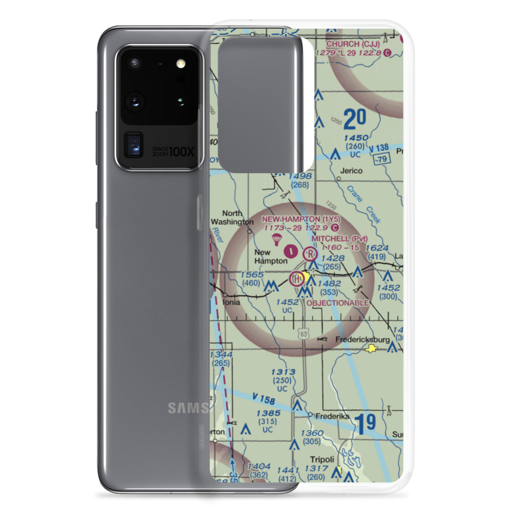 Mitchell Field (7IA7) VFR Sectional Samsung Case Samsung Galaxy S20 Ultra model shown