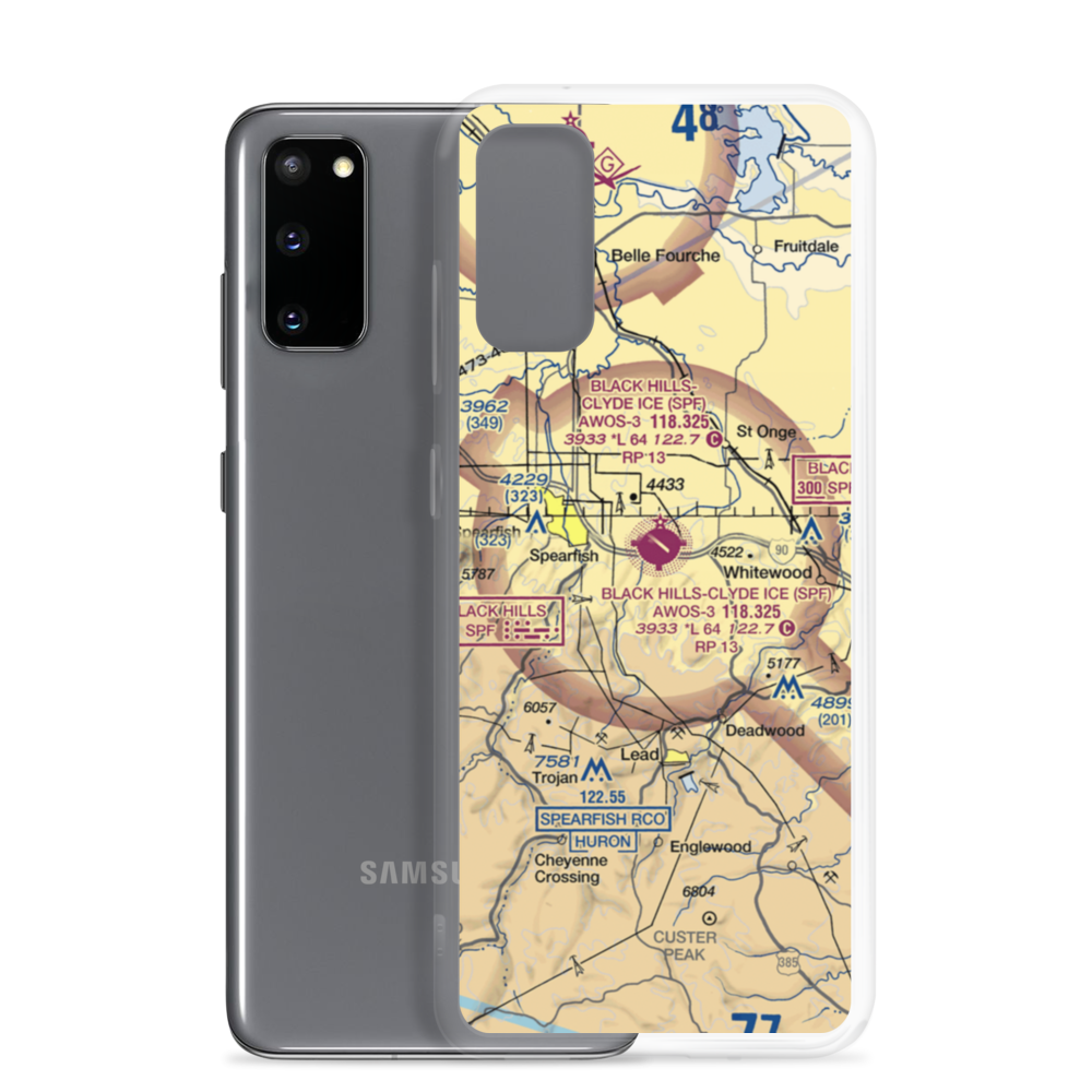 Mitchell's Strip (SD90) VFR Sectional Samsung Case Samsung Galaxy S20 model shown