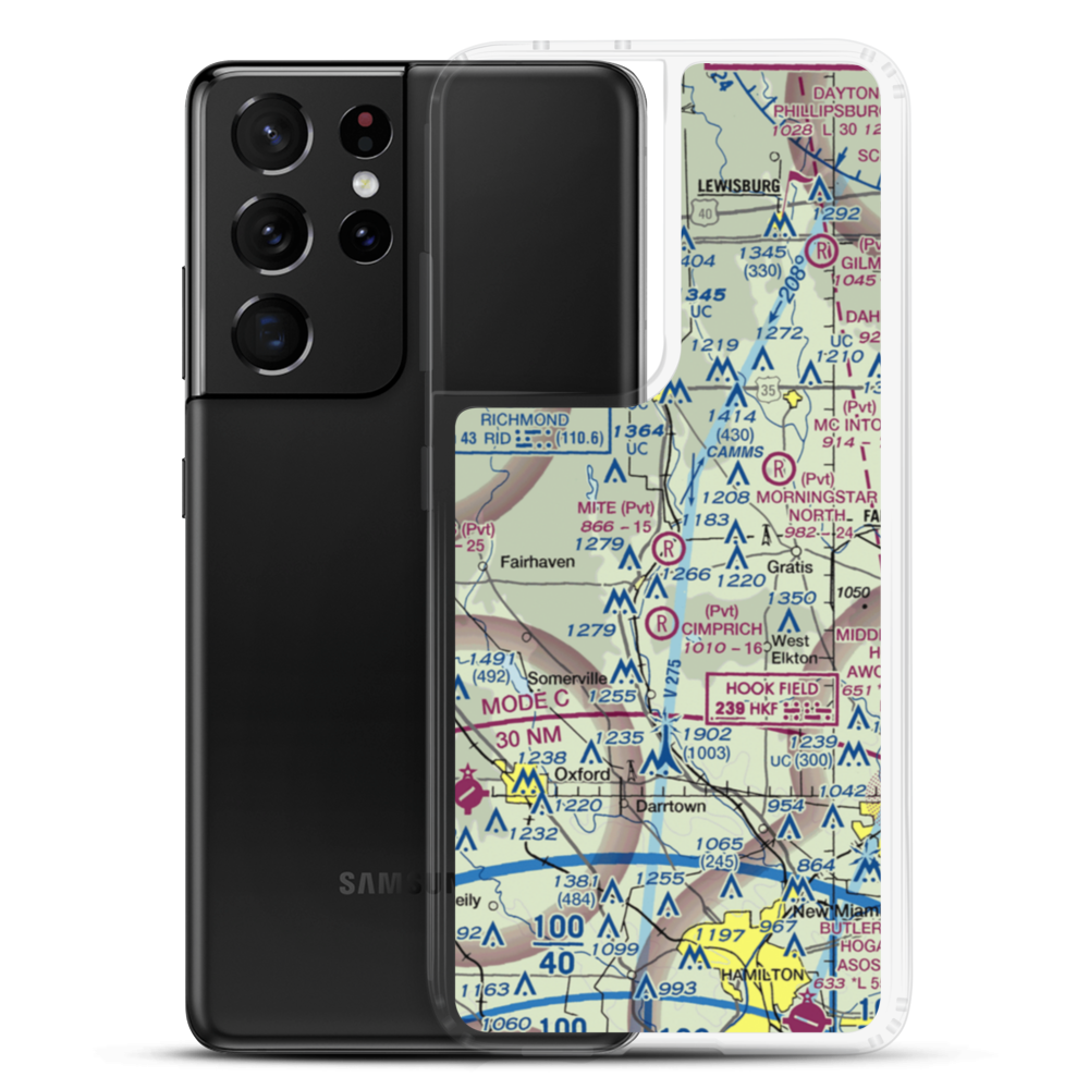 Mite Airport (OI89) VFR Sectional Samsung Case Samsung Galaxy S21 Ultra model shown