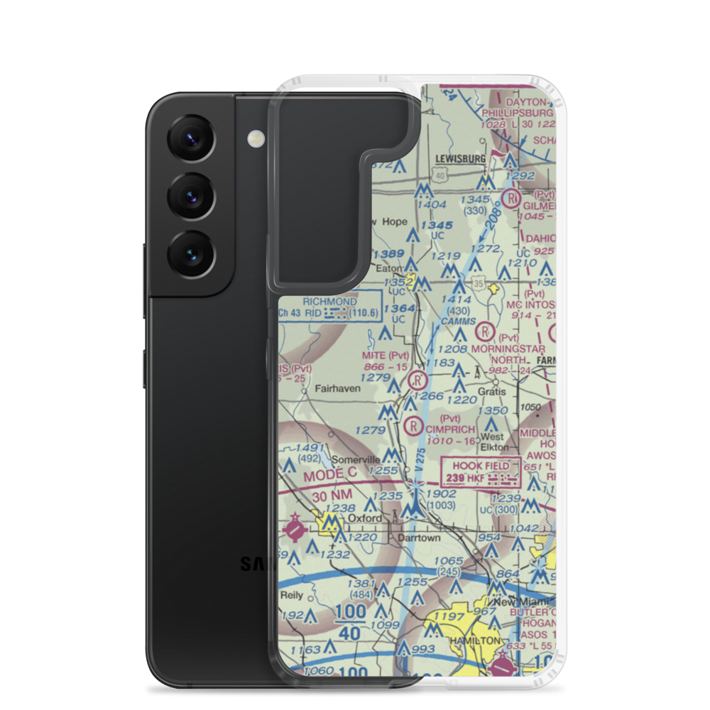 Mite Airport (OI89) VFR Sectional Samsung Case Samsung Galaxy S22 model shown
