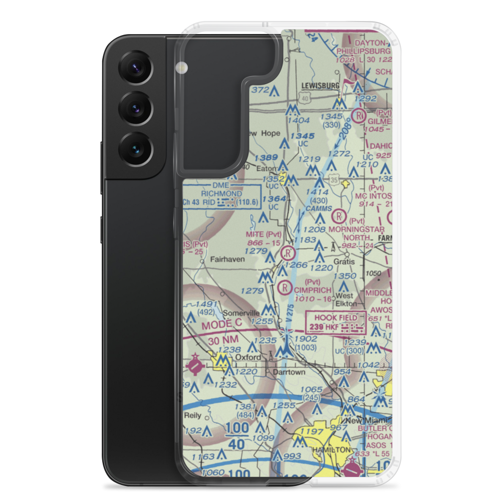 Mite Airport (OI89) VFR Sectional Samsung Case Samsung Galaxy S22 Plus model shown