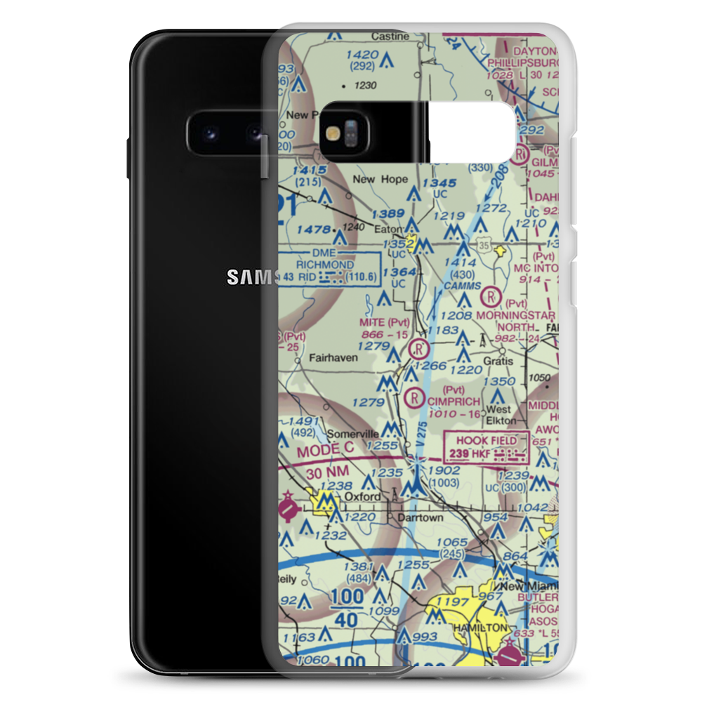 Mite Airport (OI89) VFR Sectional Samsung Case Samsung Galaxy S10+ model shown