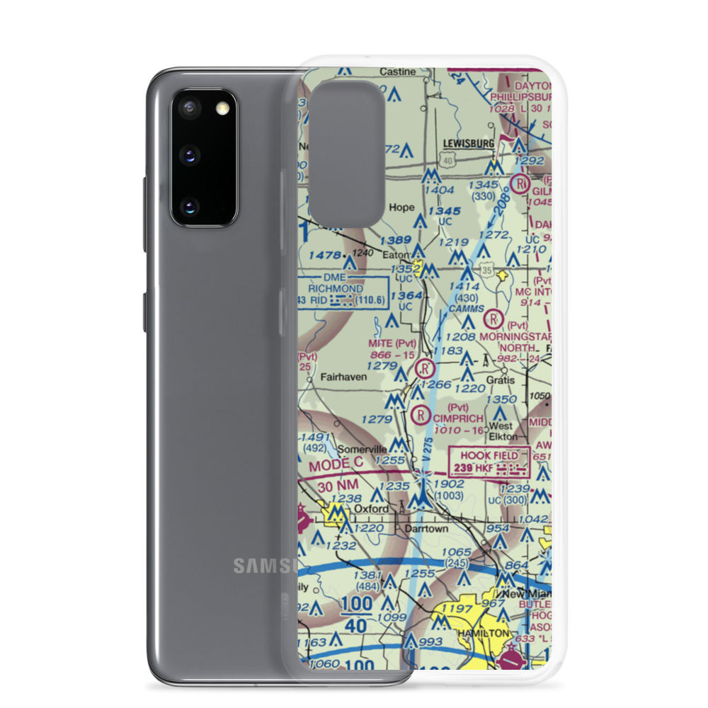 Mite Airport (OI89) VFR Sectional Samsung Case Samsung Galaxy S20 model shown