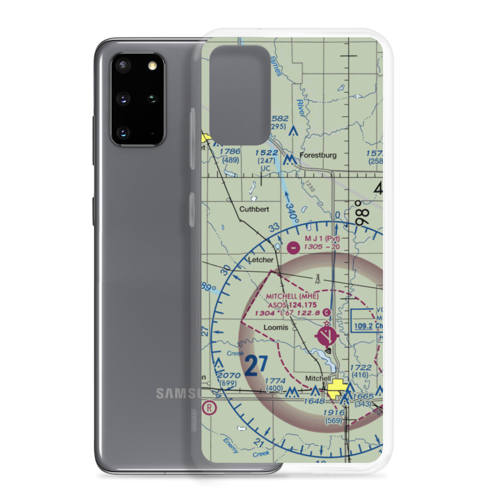 Mj Aviation I Airport (SD01) VFR Sectional Samsung Case Samsung Galaxy S20 Plus model shown