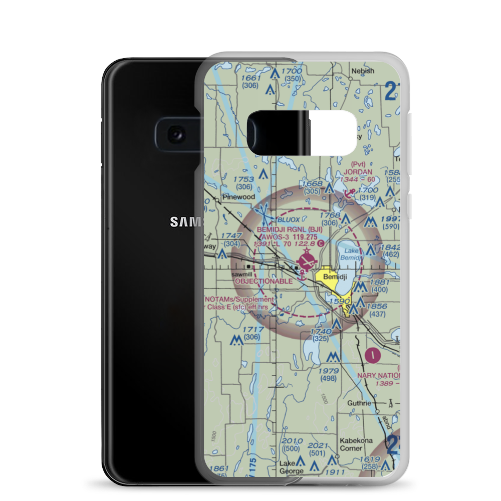 Moberg Air Base (96M) VFR Sectional Samsung Case Samsung Galaxy S10e model shown